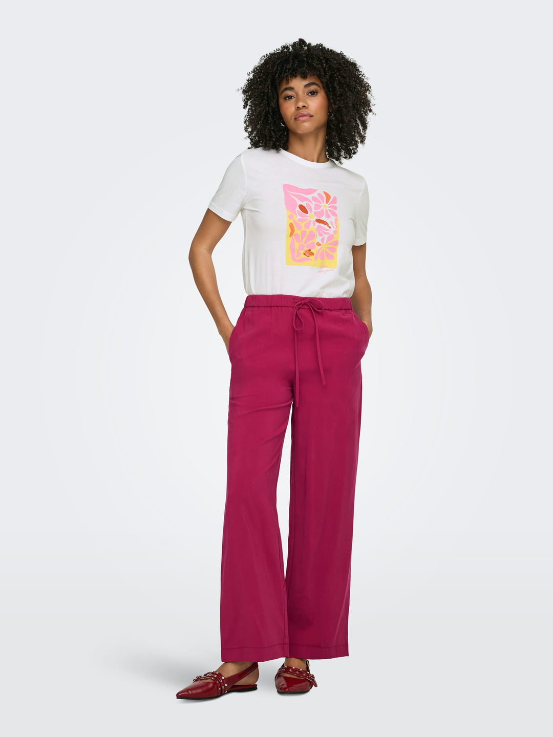 Only 15367568 kita t-shirt off-white – dames