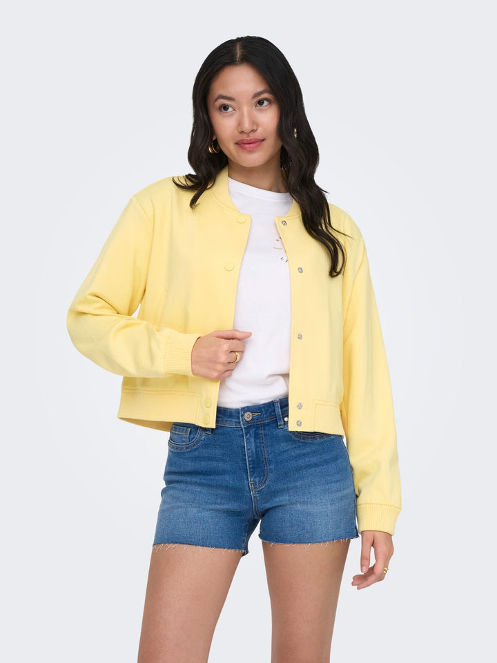 Only ONLPOPTRASH L/S SHORT BOMBER PNT - dames jack geel