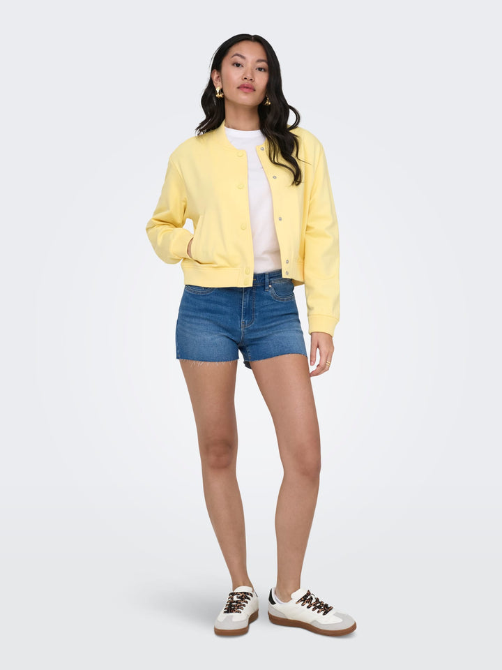 Only ONLPOPTRASH L/S SHORT BOMBER PNT - dames jack geel