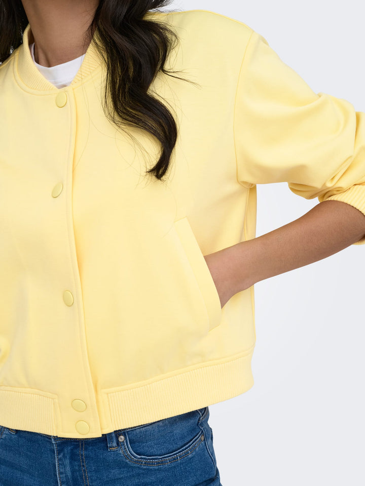 Only ONLPOPTRASH L/S SHORT BOMBER PNT - dames jack geel
