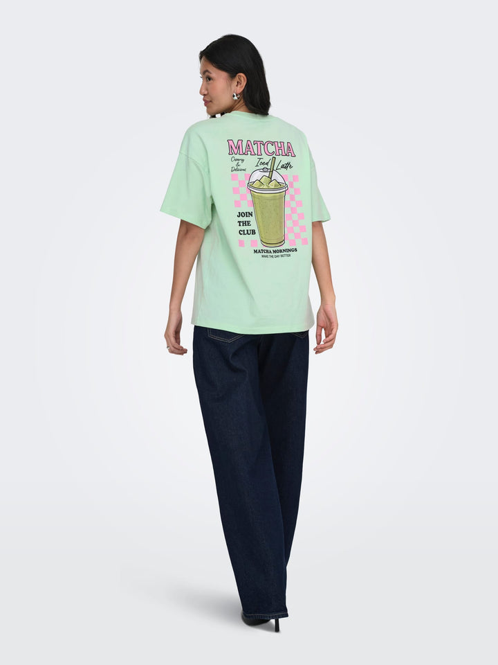 Only 15374990 Rita t-shirt k/m dames mint