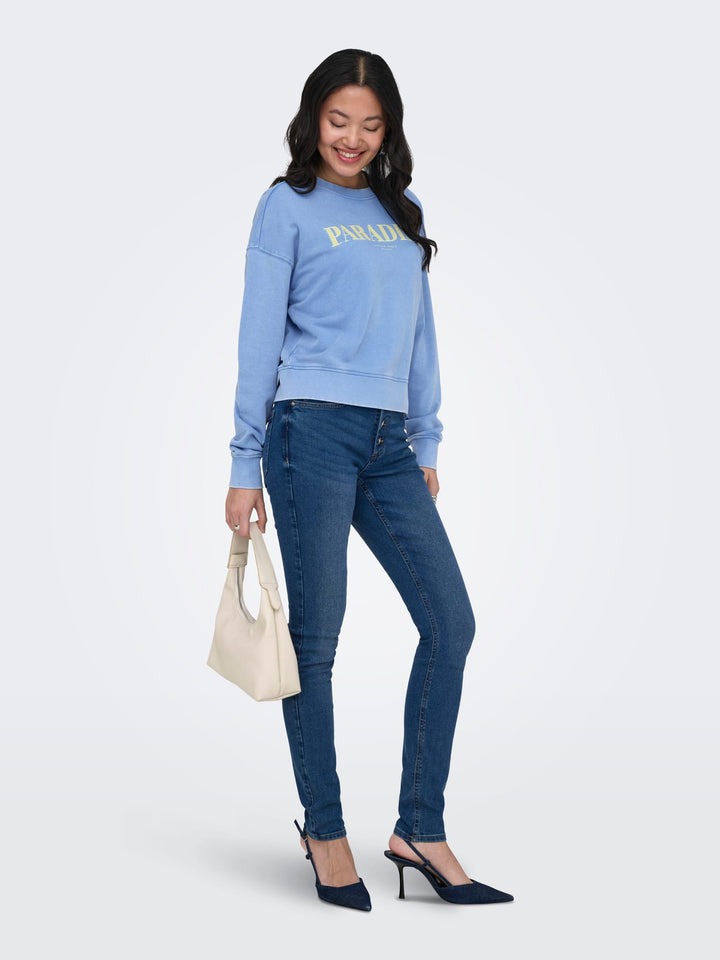 Only ONLTABBA sweater lichtblauw – dames