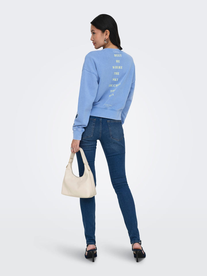 Only ONLTABBA sweater lichtblauw – dames