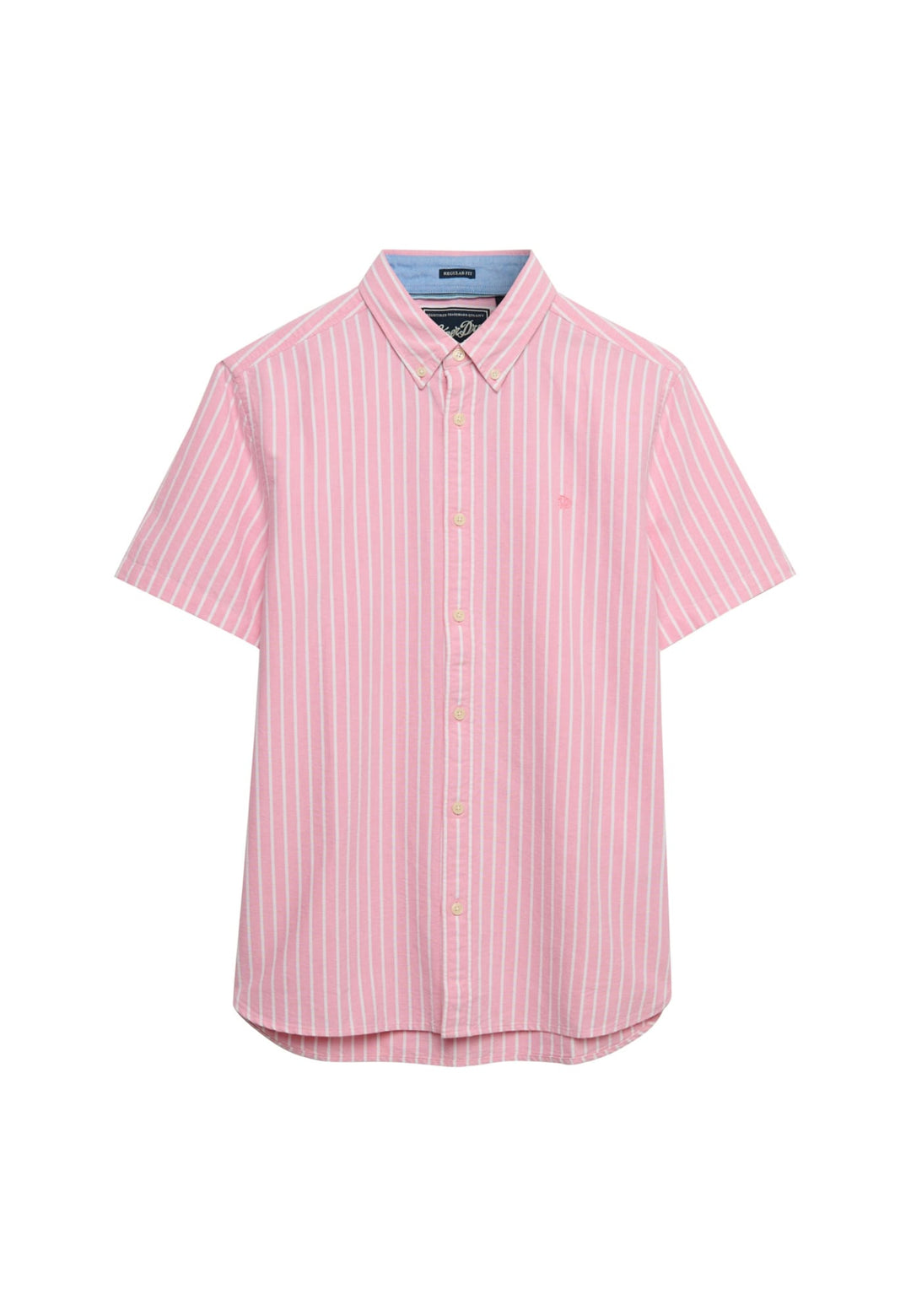 Superdry Preppy Oxford overhemd k/m roze dessin – heren