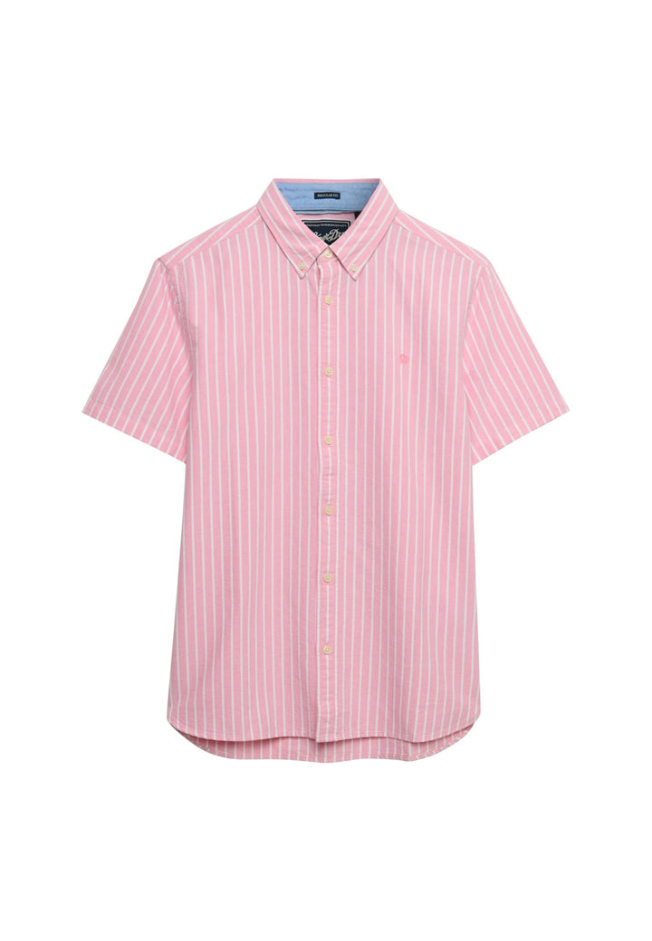 Superdry Preppy Oxford overhemd k/m roze dessin – heren