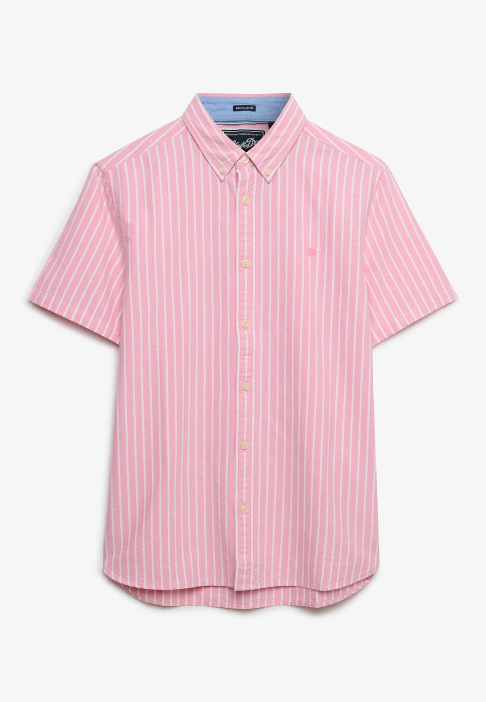 Superdry Preppy Oxford overhemd k/m roze dessin – heren