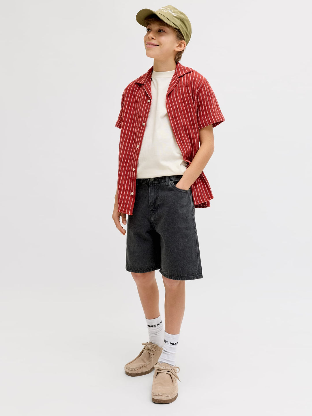 Jack & Jones Kids short denim zwart – jongens - Black Denim