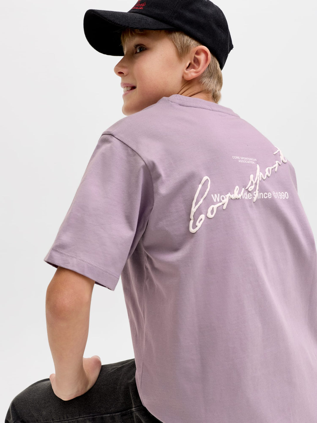 Jack & Jones Kids T-shirt lila - jongens