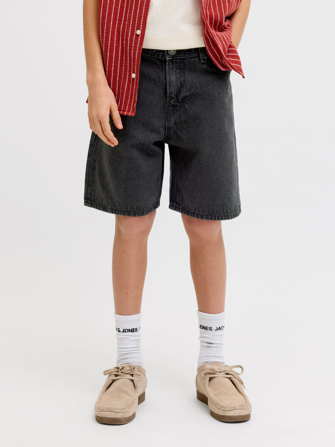 Jack & Jones Kids short denim zwart – jongens - Black Denim
