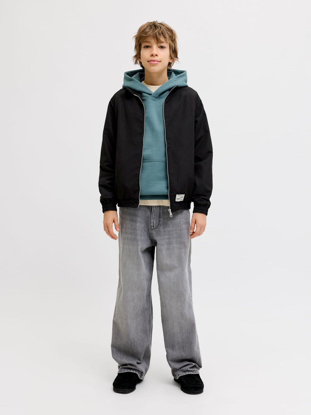 Jack & Jones Kids hoodie oud groen – jongens