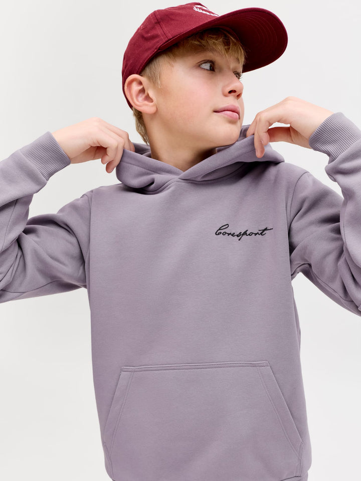 Jack & Jones Kids hoodie mauve – jongens