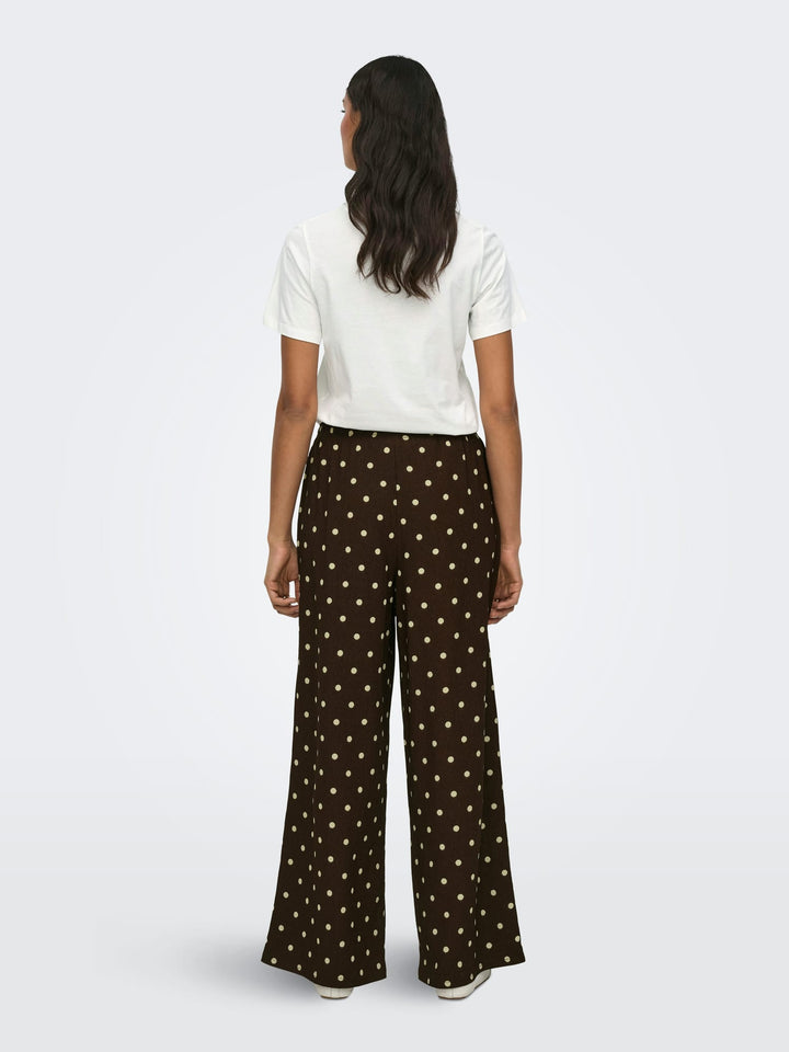Jacqueline de Yong JDYMAY PISA S/S PRINT TOP – dames t-shirt - Off-white