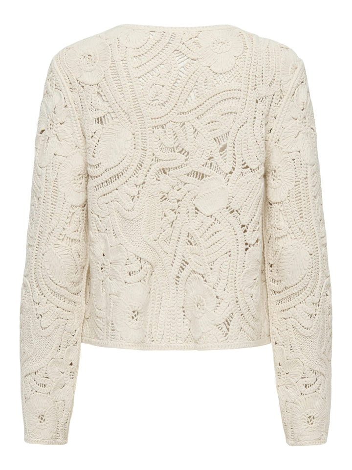 Jacqueline de Yong Zanka vest gebreid dames – ecru