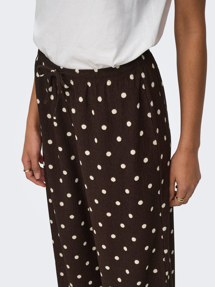 jacqueline de yong 15370187 Debbie lange broek dames bruin dessin - L32