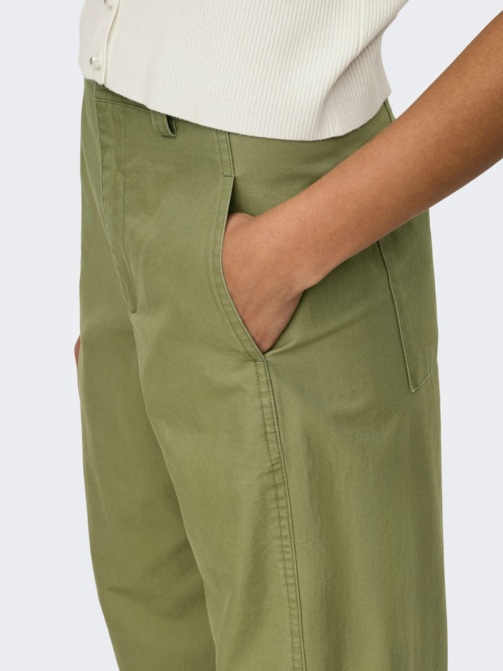 Jacqueline de Yong Selma lange broek dames – army - L32
