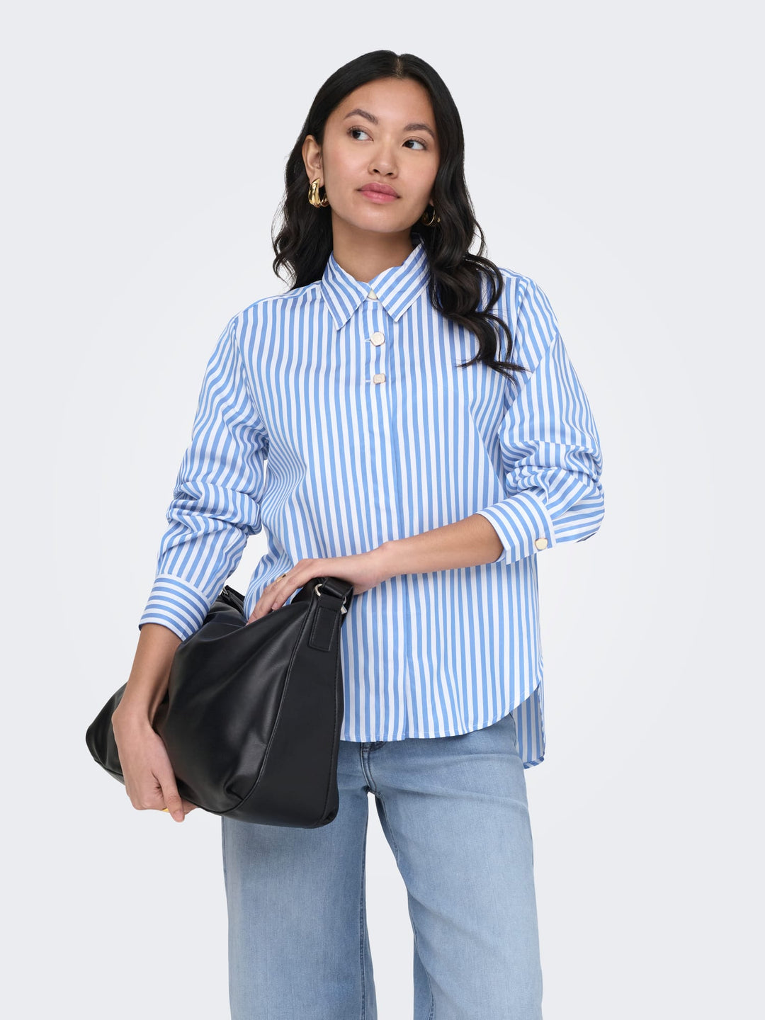 Only Lyra blouse blauw dessin – dames