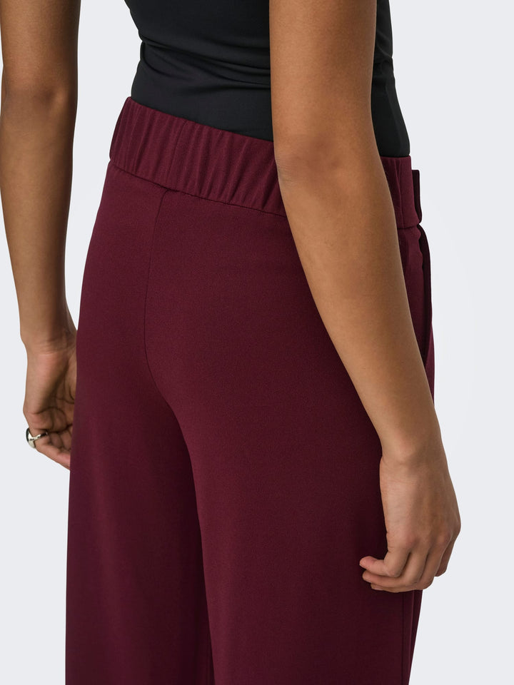 Jacqueline de Yong Geggo lange broek bordeaux – dames - L32
