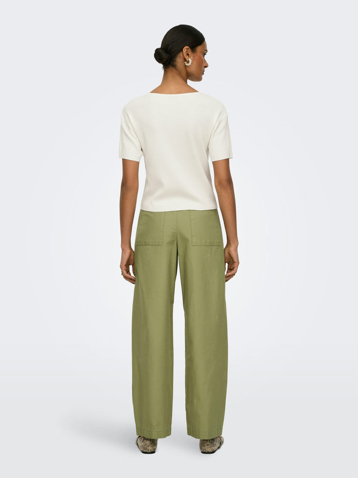Jacqueline de Yong Selma lange broek dames – army - L32
