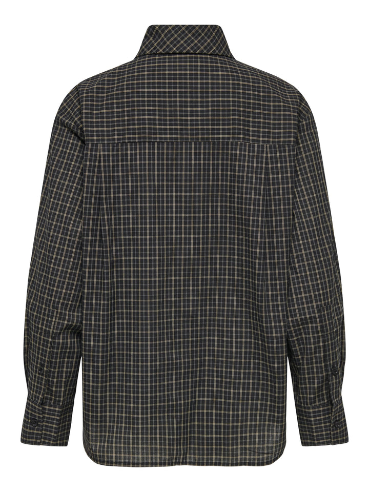 Jacqueline de Yong 15384549 Vilda blouse l/m zwart dessin