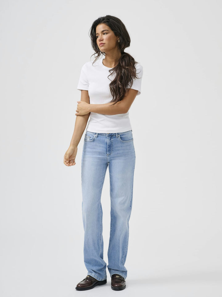 Only 15337794 Blush jeans regular-straight fit – dames - Blue Denim - L32