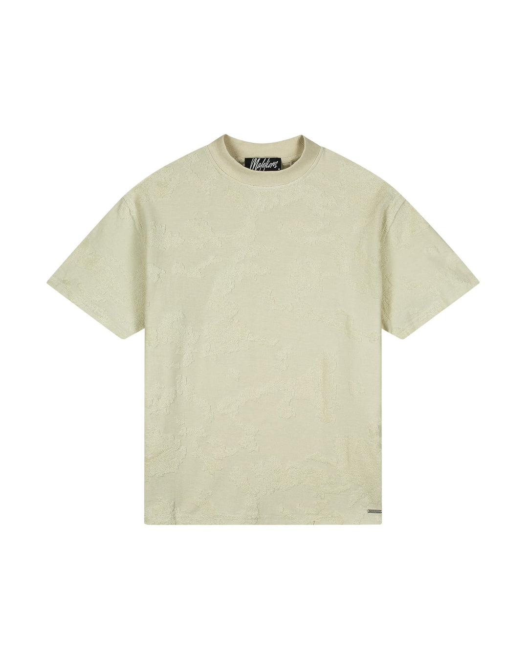 Malelions men Jacquard T-Shirt off-white – heren