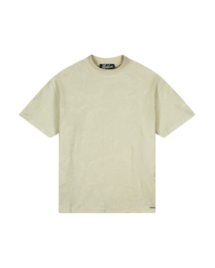 Malelions men Jacquard T-Shirt off-white – heren