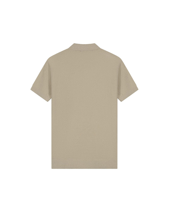 Malelions Men Bouclé Polo zand – heren