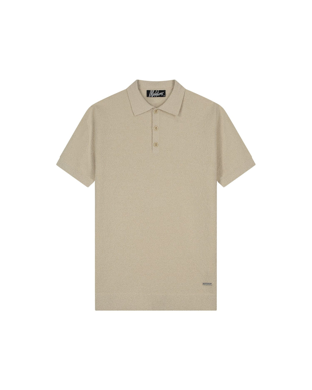 Malelions Men Bouclé Polo zand – heren