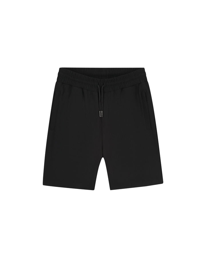 Malelions Men Ribbed Shorts zwart – heren