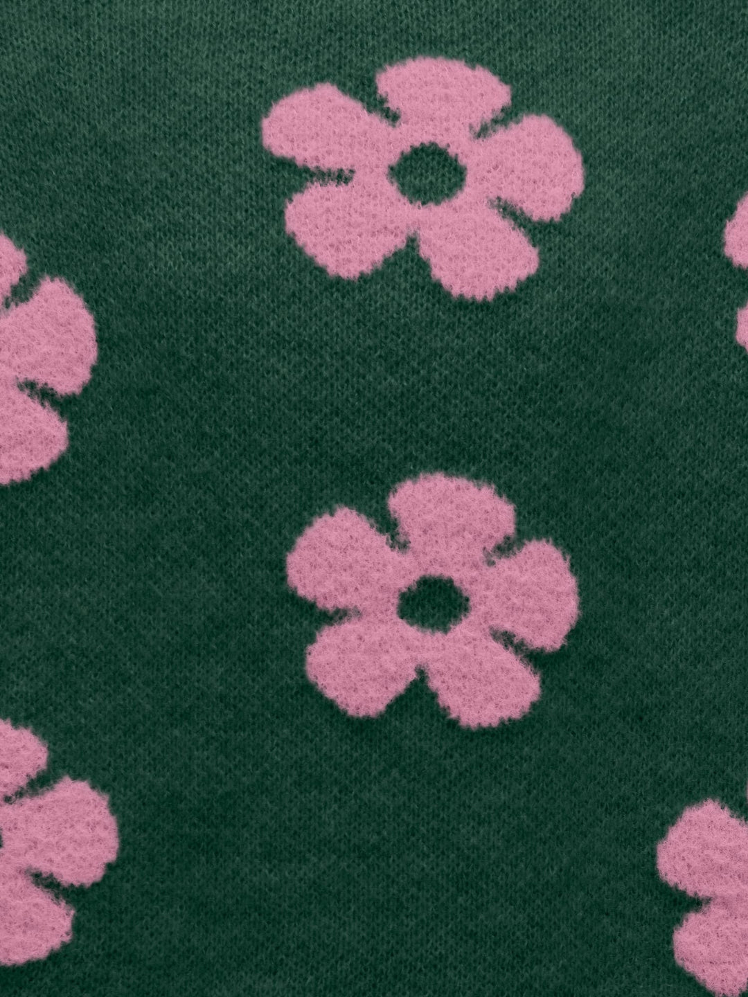 Kids Only KOGNAJA L/S FLOWER PULLOVER KNT – meisjes trui - Groen Dessin