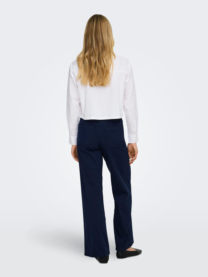Jacqueline de Yong Iris lange broek navy – dames - L32