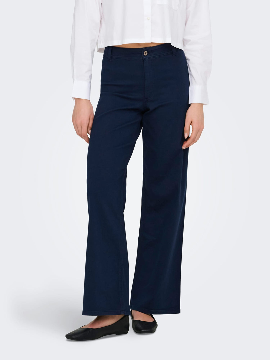 Jacqueline de Yong Iris lange broek navy – dames - L32