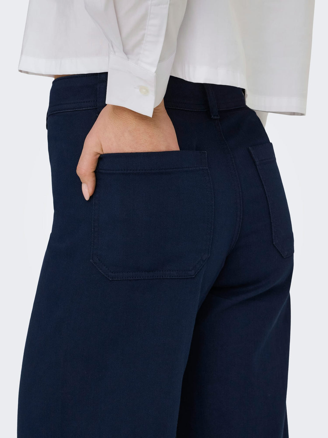 Jacqueline de Yong Iris lange broek navy – dames - L32