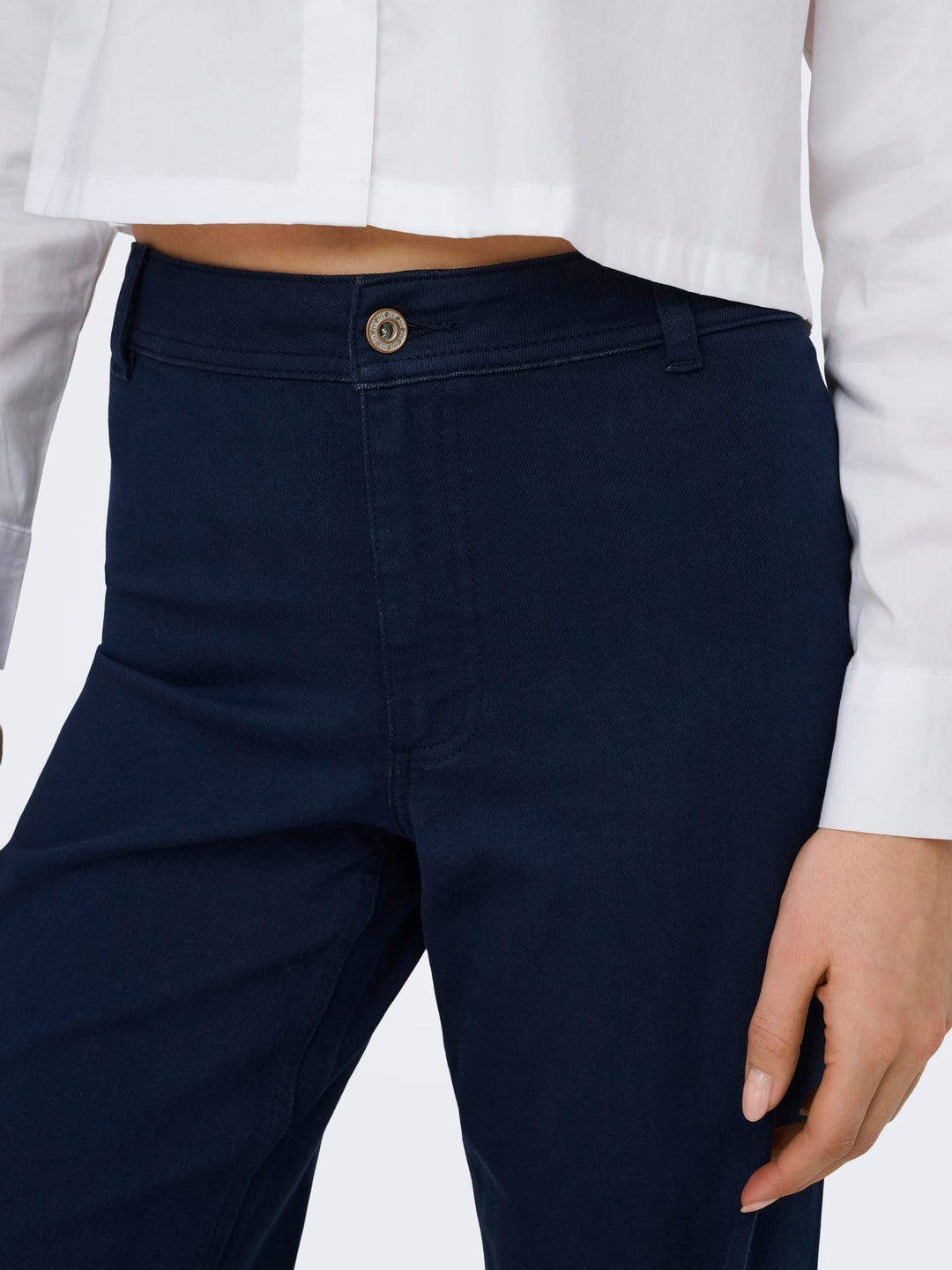 Jacqueline de Yong Iris lange broek navy – dames - L32