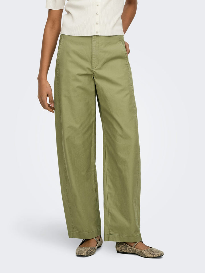 Jacqueline de Yong Selma lange broek dames – army - L32