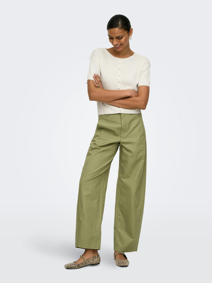 Jacqueline de Yong Selma lange broek dames – army - L32