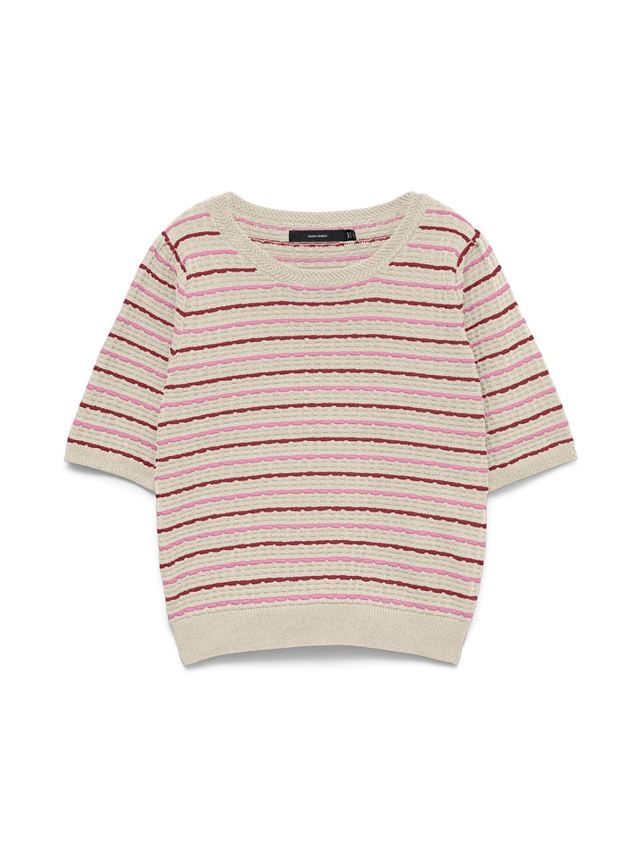 VERO MODA 10346810 Monica trui dames ecru dessin