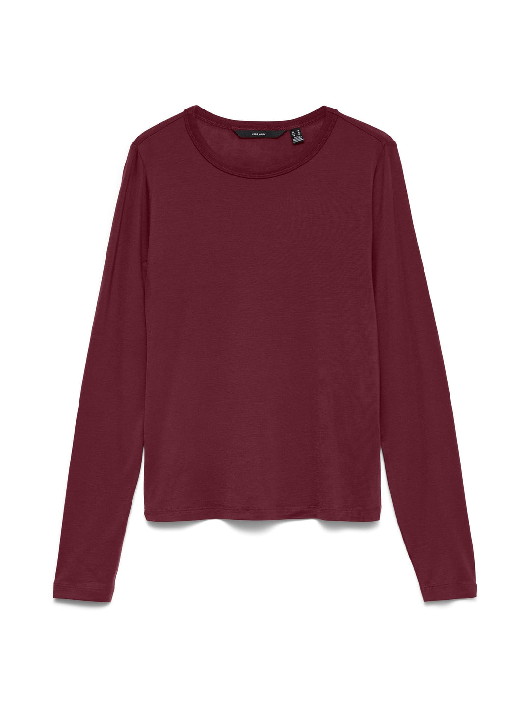 VERO MODA 10351248 Ada t-shirt l/m dames - bordeaux