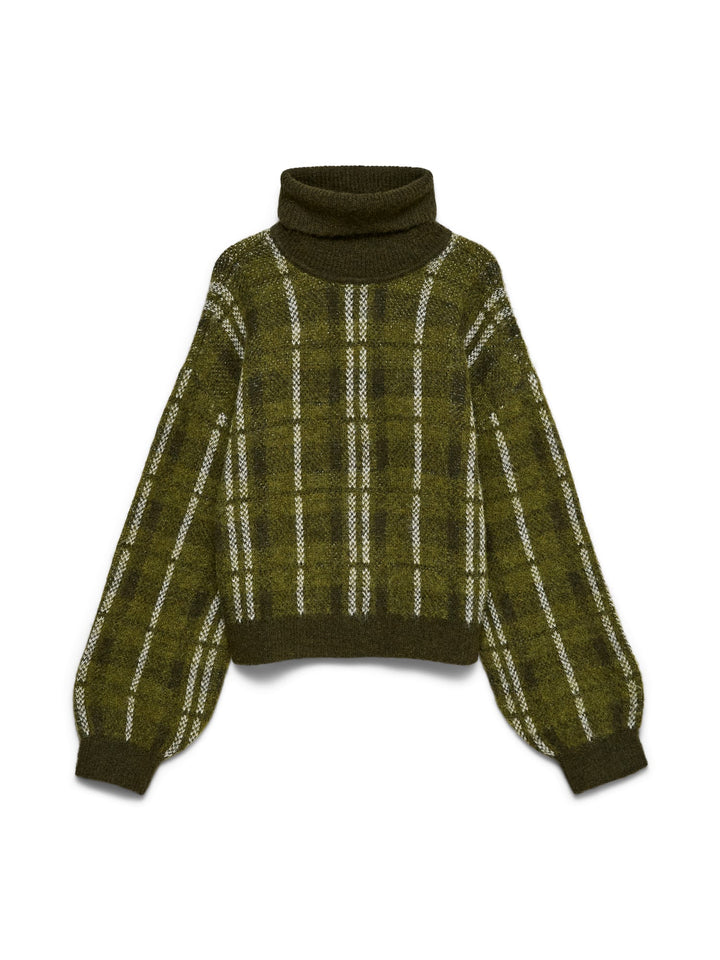 VERO MODA 10350428 Toby trui dames donkergroen