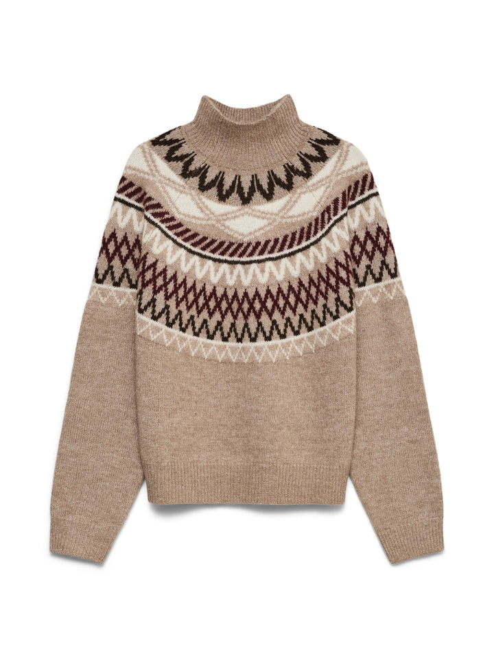 VERO MODA 10348416 maple damestrui bruin dessin