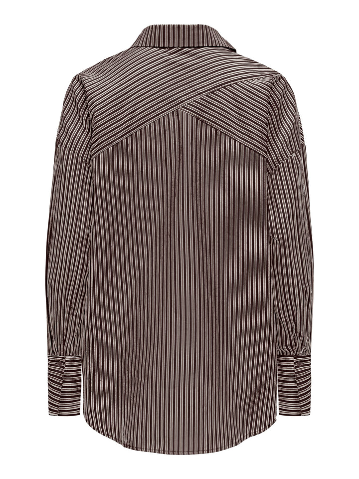 Only Oregon blouse bruin dessin – dames