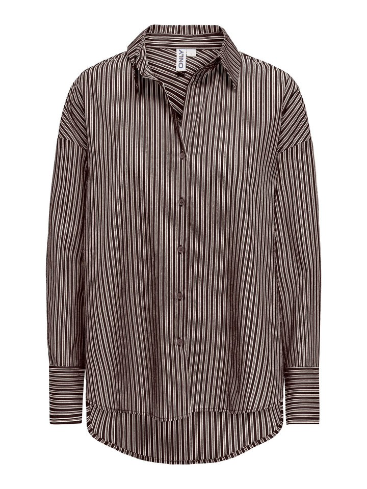 Only Oregon blouse bruin dessin – dames