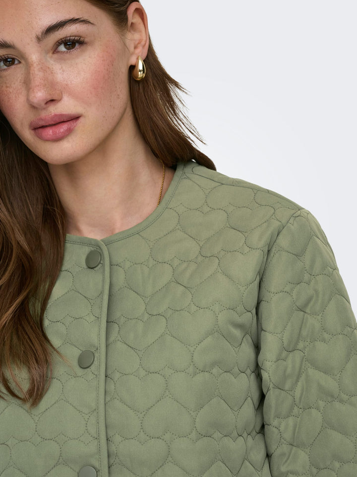 Only ONLHEART Gequilte Jas Olijf – dames