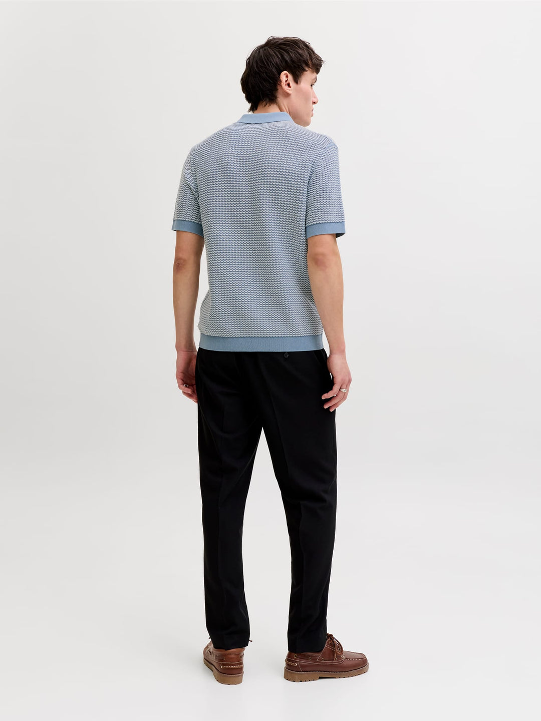 Jack & Jones Blukinsley polo k/m heren – blauw dessin