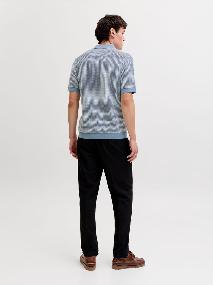 Jack & Jones 12291058 Blukinsley polo k/m blauw dessin – heren