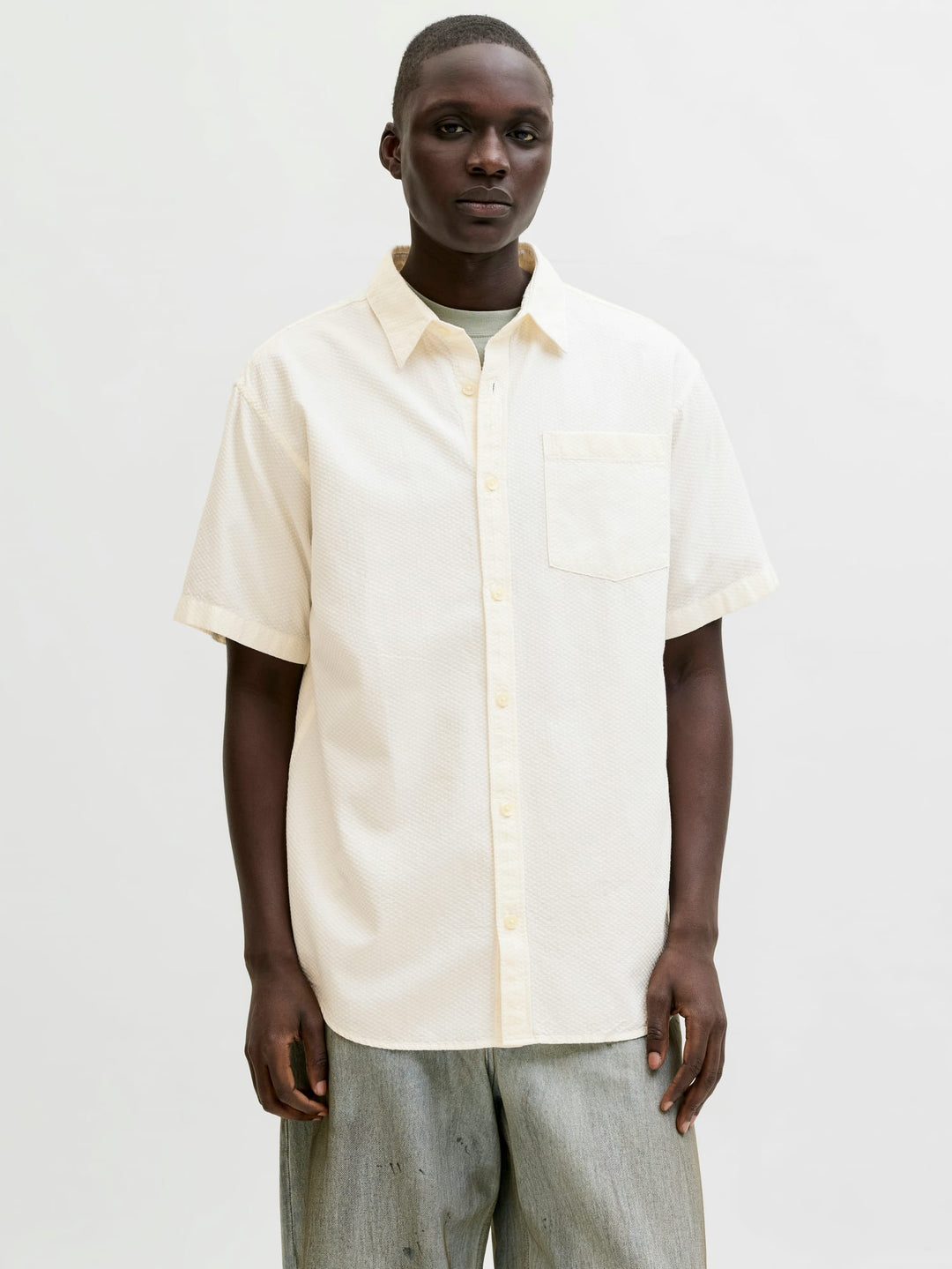 Jack & Jones Nantucket overhemd ecru – heren