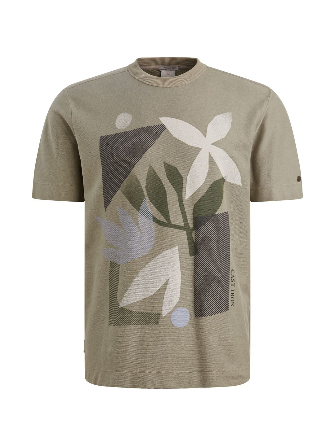 Cast Iron T-shirt olijf – heren