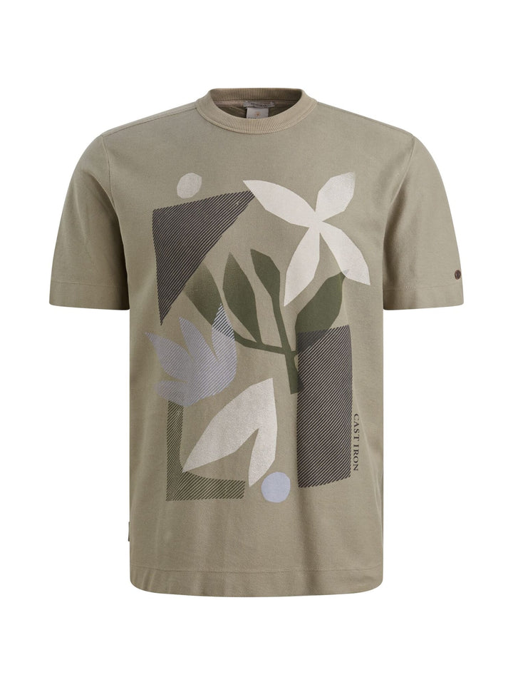 Cast Iron T-shirt olijf – heren