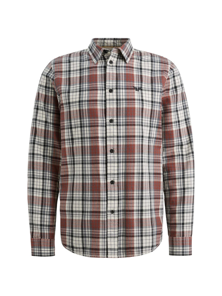 PME-Legend PSI2602210 overhemd l/m heren – blauw dessin