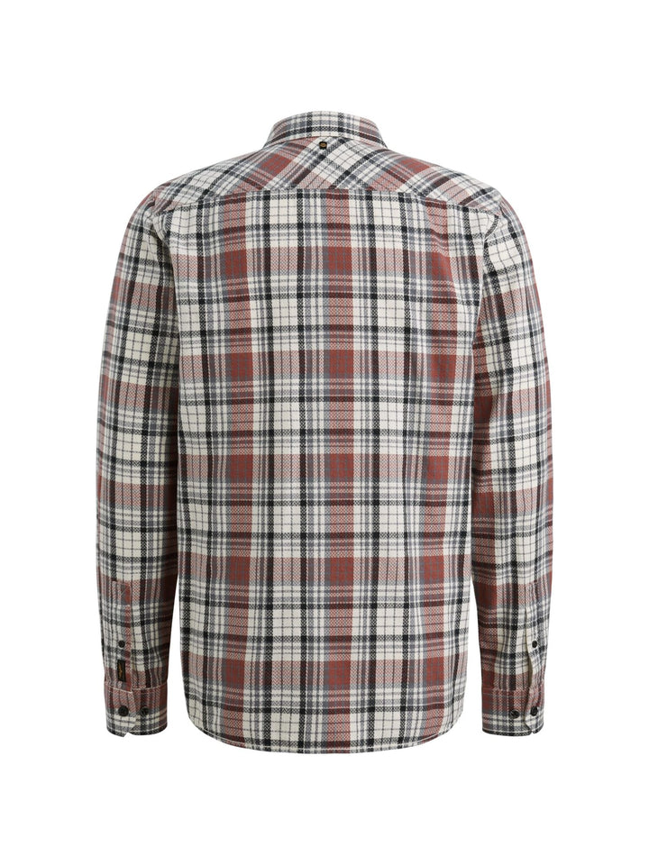 PME-Legend PSI2602210 overhemd l/m heren – blauw dessin